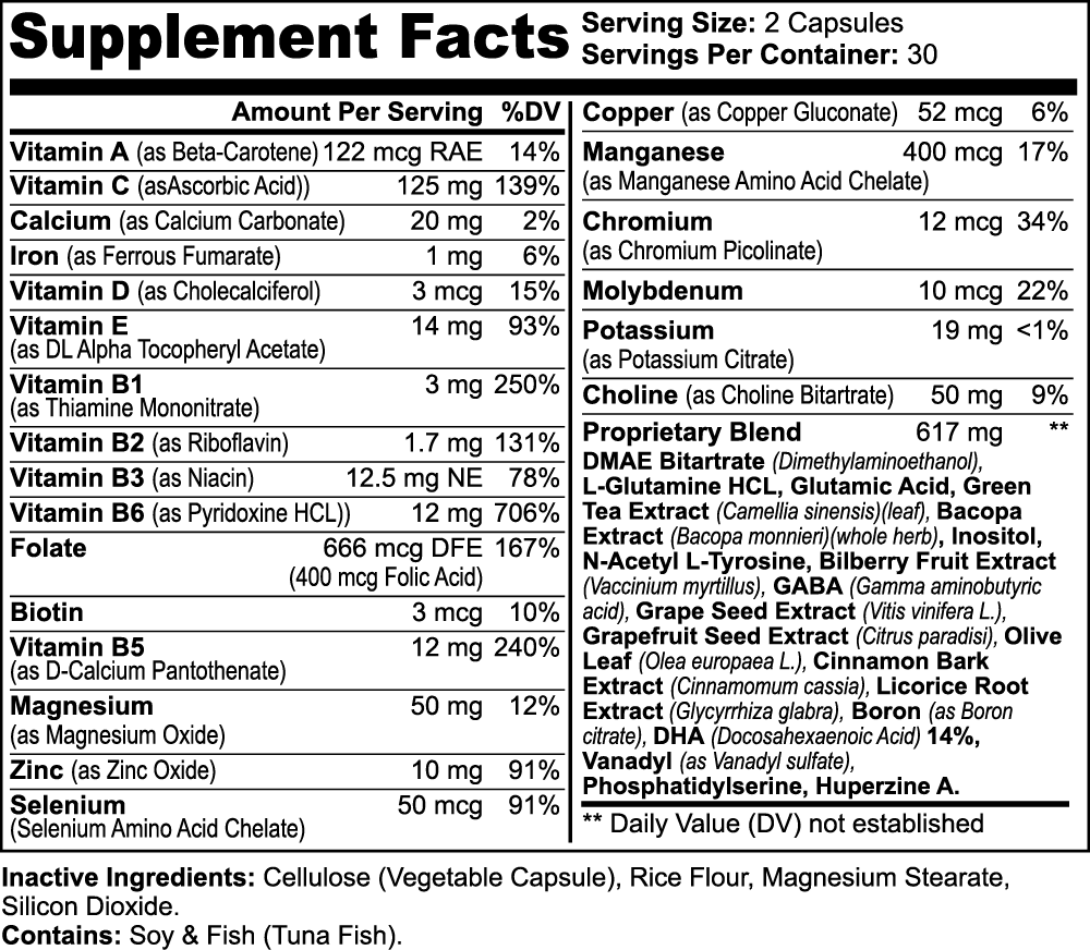 Nootropic Brain & Focus Formula - Optim Organix