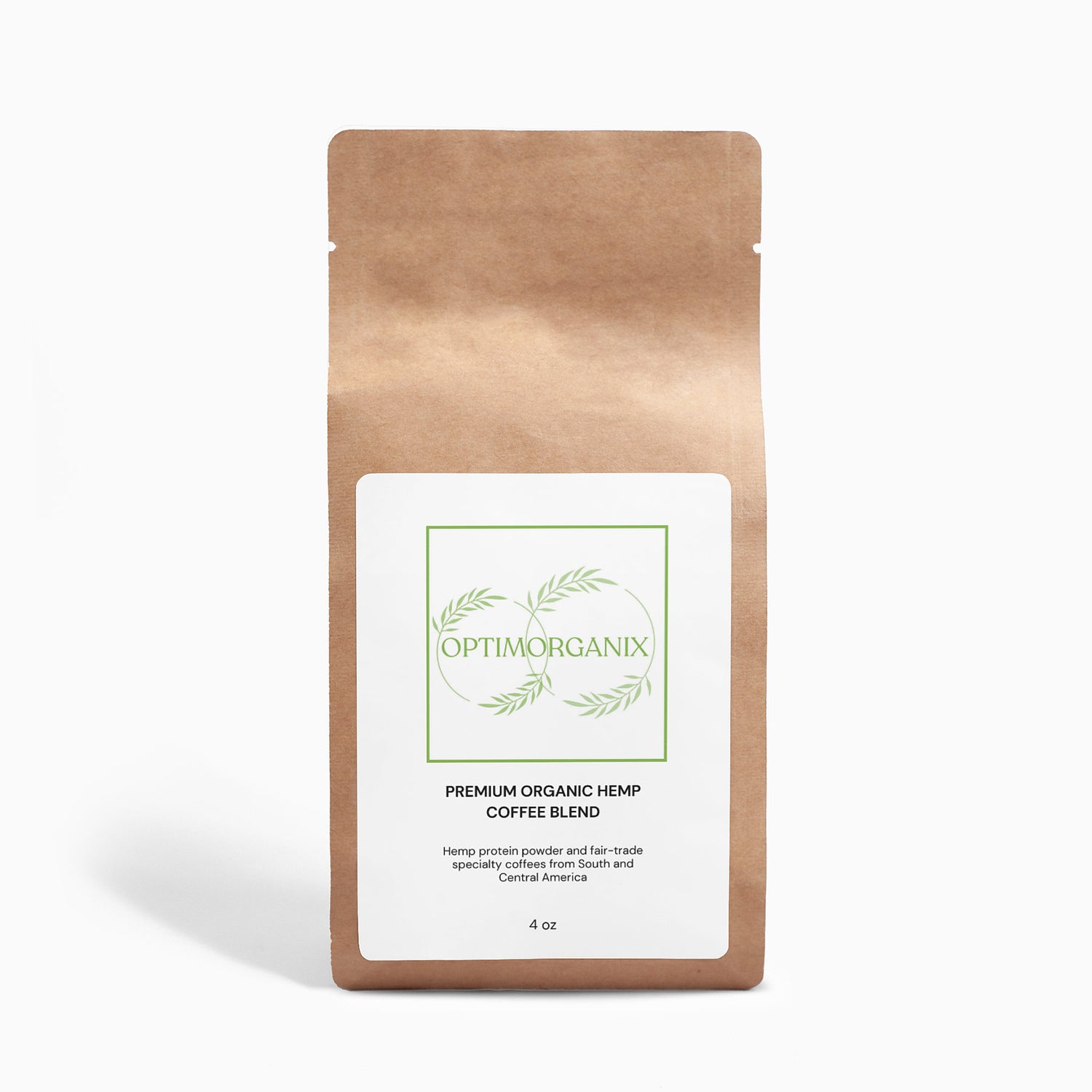 Hemp Coffee Blend - Medium Roast 4oz - Optim Organix